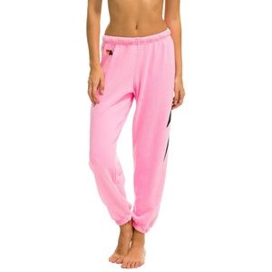 Aviator Nation pink bolt sweatpants XS